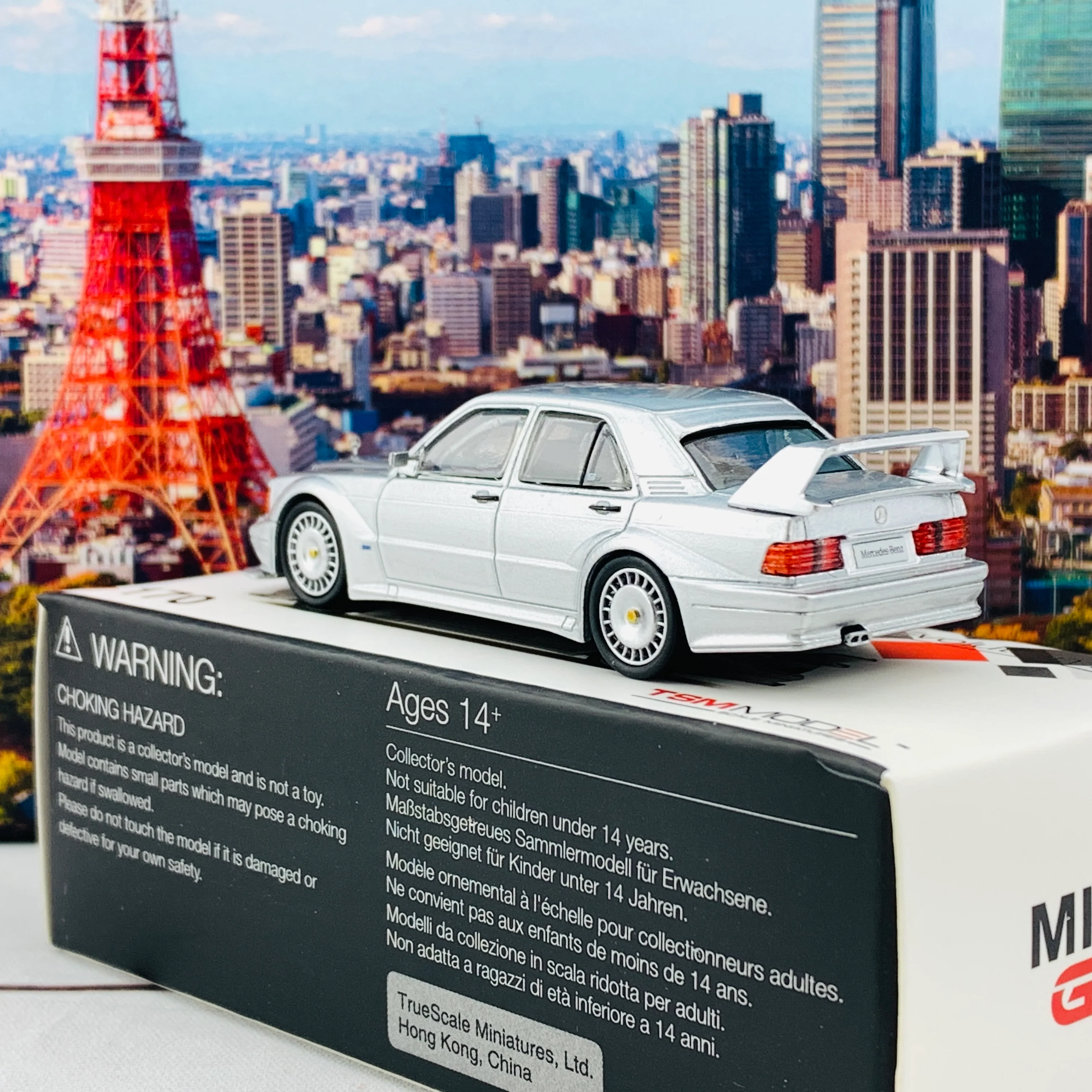 MINI GT 1/64 Mercedes-Benz 190E 2.5-16 Evolution II DTM Silver LHD MGT00170-L - Image 5
