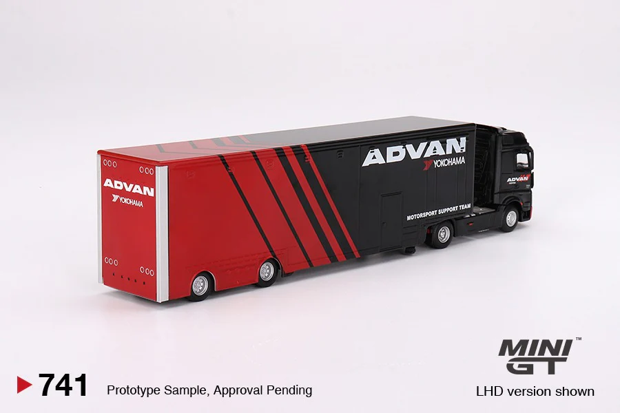 MINI GT 1/64 Mercedes-Benz Actros  w/ Racing Transporter "ADVAN"  LHD MGT00741-L - Image 2