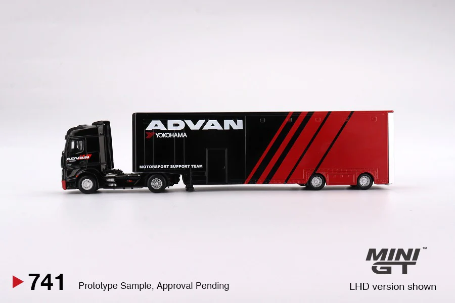 MINI GT 1/64 Mercedes-Benz Actros  w/ Racing Transporter "ADVAN"  LHD MGT00741-L - Image 3