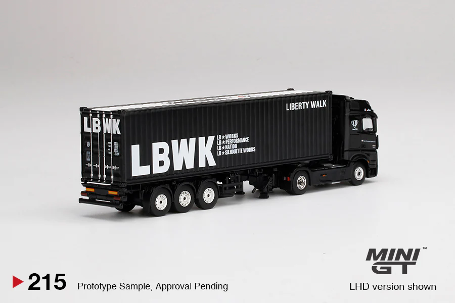 MINI GT 1/64 Mercedes-Benz Actros  With 40 Ft Container "LBWK" LHD MGT00215-L - Image 2
