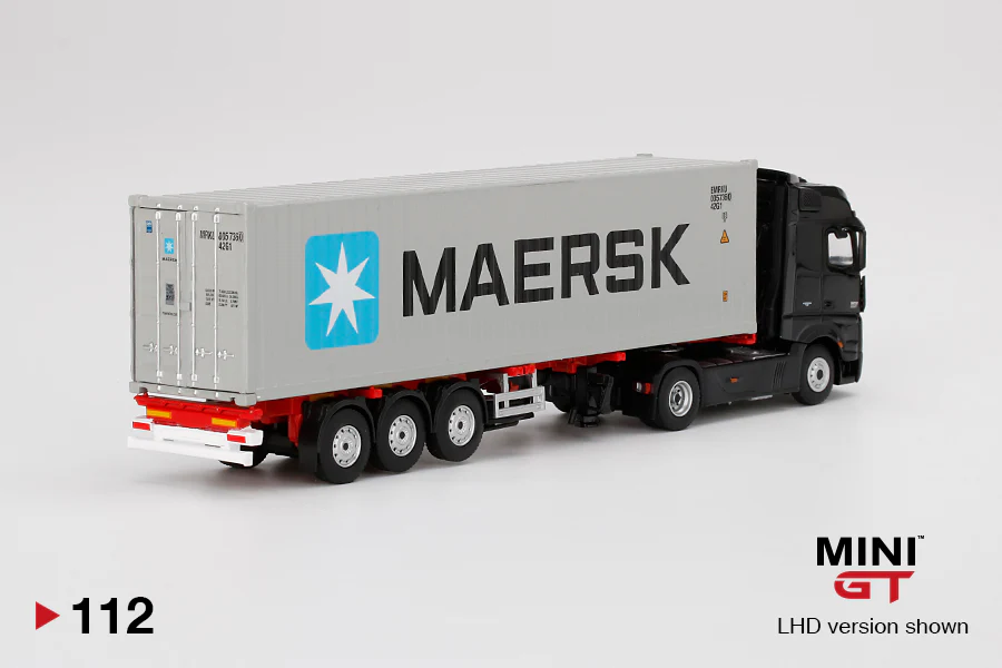 MINI GT 1/64 Mercedes-Benz Actros With 40 Ft Container "Maersk" RHD MGT00112-R - Image 2