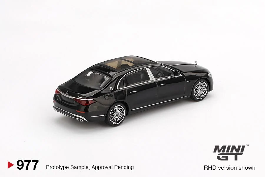 MINI GT 1/64 Mercedes-Maybach S 680 Black MGT00977 - Image 3