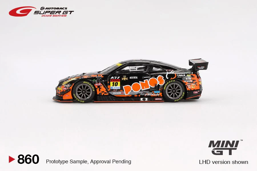 MINI GT 1/64 Nissan GT-R NISMO GT3 #10 "PONOS GAINER GT-R" GAINER  2023 SUPER GT SERIES MGT00860-BL - Image 2