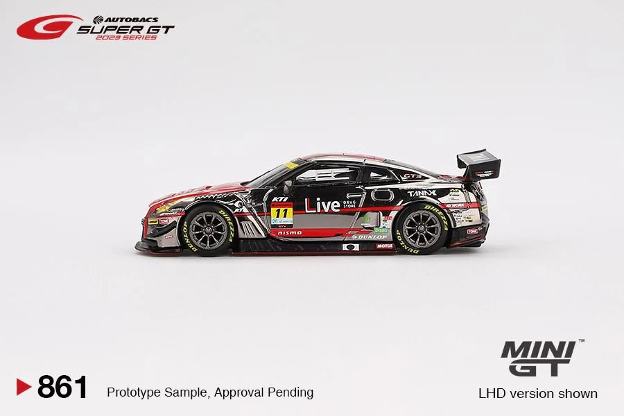 MINI GT 1/64 Nissan GT-R NISMO GT3 #11 "GAINER TANAX GT-R" GAINER  2023 SUPER GT SERIES MGT00861-BL - Image 2
