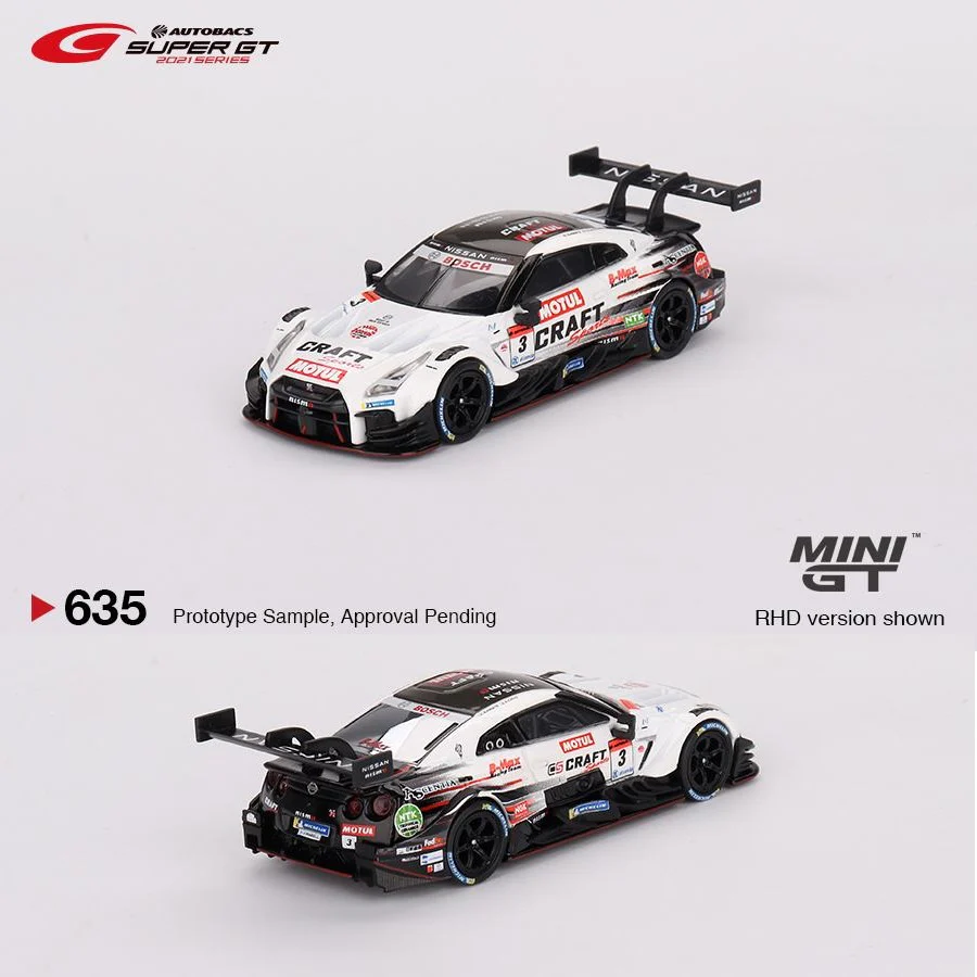 MINI GT 1/64 Nissan GT-R Nismo GT500 #3 NDDP Racing with B-Max 2021 SUPER GT SERIES MGT00635-R - Image 3