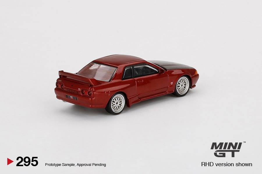 MINI GT 1/64 Nissan GT-R R32 Red Pearl w/ BBS LM Wheel RHD MGT00295-R - Image 3