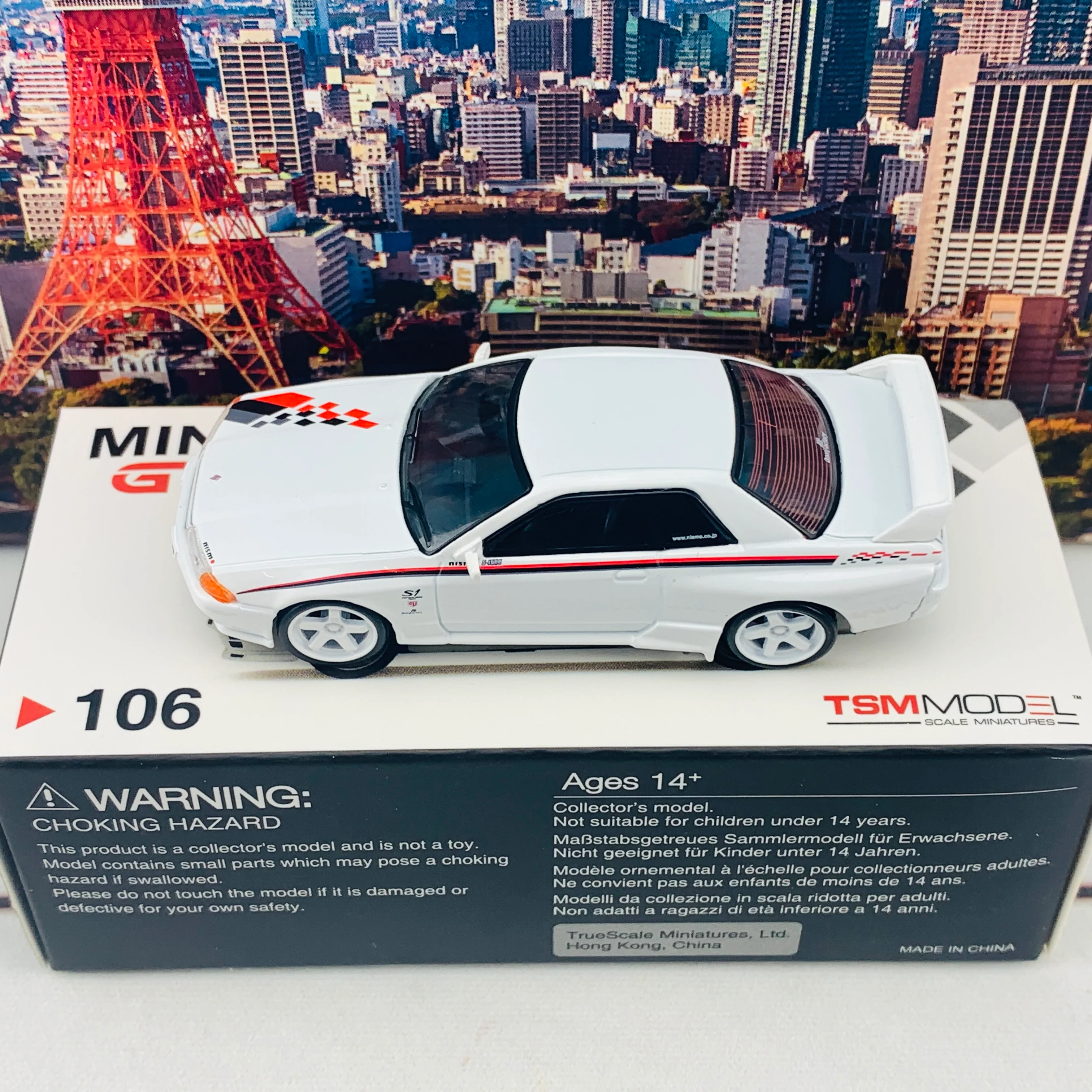 MINI GT 1/64 Nissan GTR R32 Nismo S-Tune White RHD MGT00106-R - Image 4