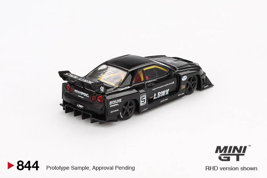 PREORDER MINI GT 1/64 Nissan LB-ER34 Super Silhouette SKYLINE Black MGT00844-R (Approx. Release Date : Q2 2025 subject to manufacturer's final decision) - Image 3