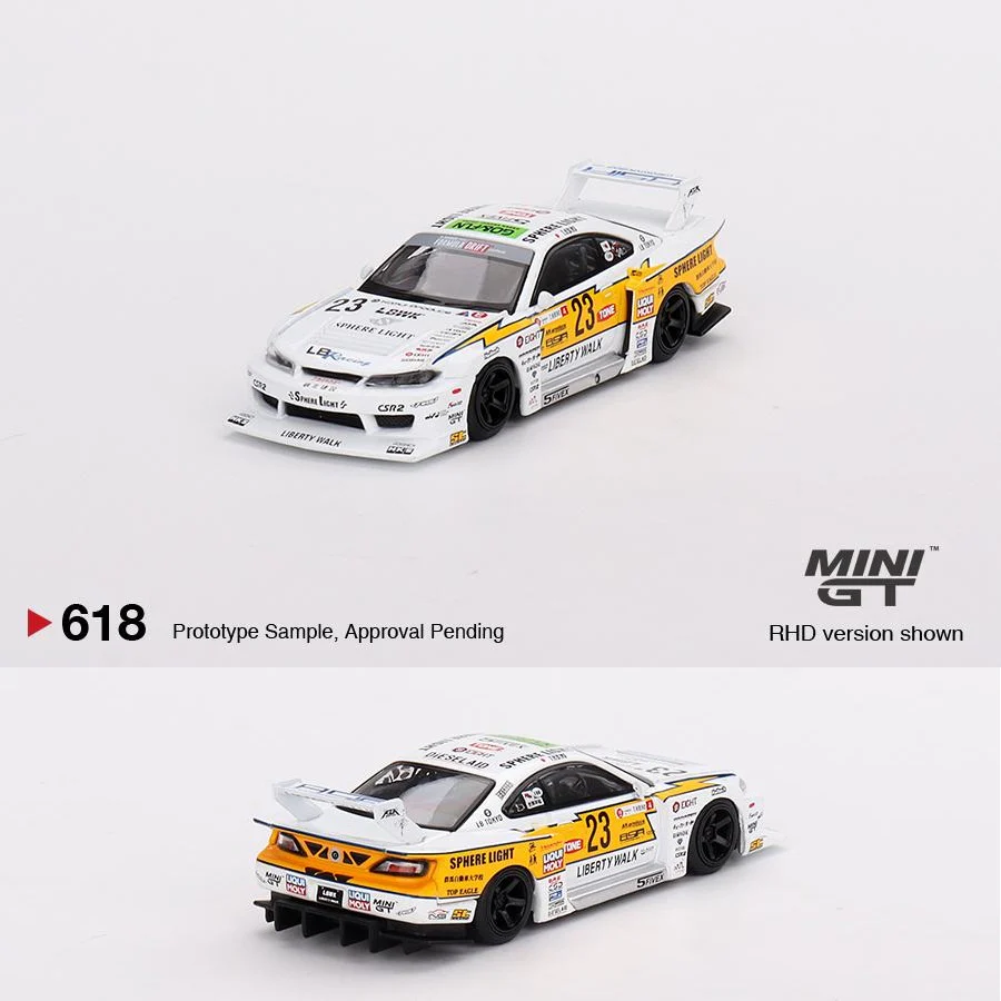 MINI GT 1/64 Nissan LB Super Silhouette S15 SILVIA #23 2022 Goodwood Festival of Speed MGT00618-R - Image 2