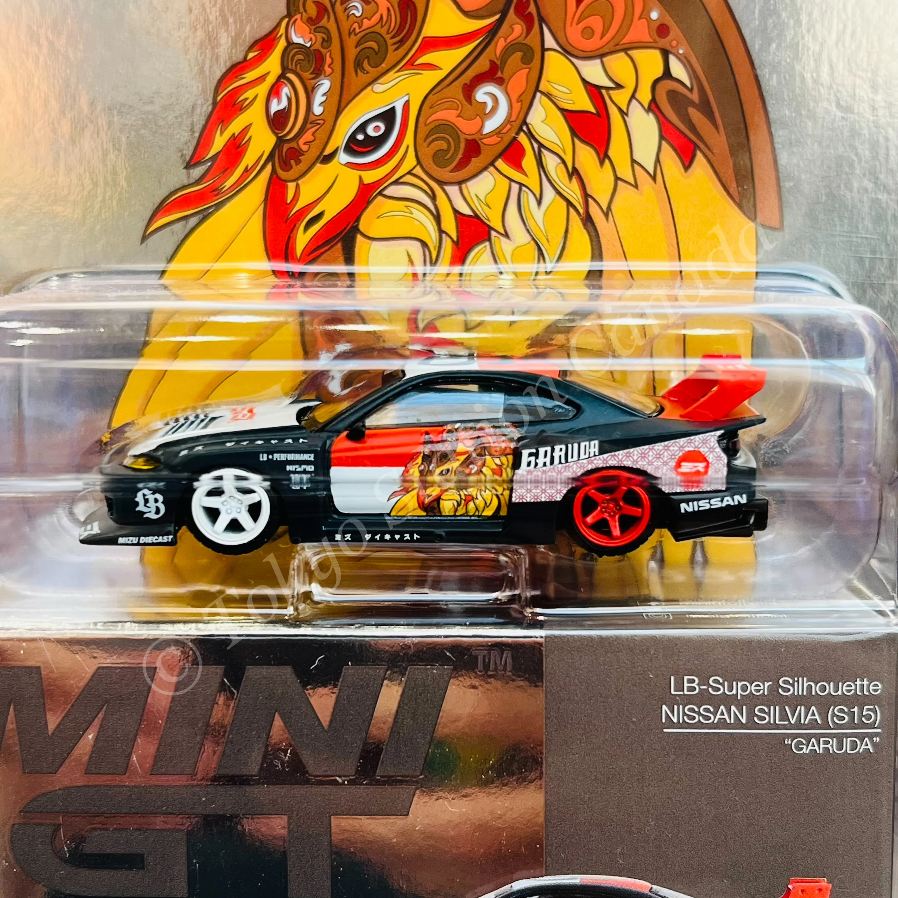 MINI GT 1/64 Nissan LB-Super Silhouette S15 SILVIA “Garuda”  MINI GT x MIZU Diecast MGT00652-R - Image 2