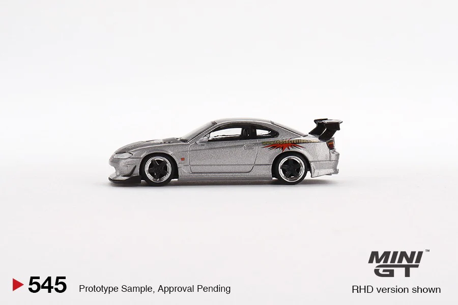 MINI GT 1/64 Nissan Siliva Top Secret (S15) Silver MGT00545-R - Image 2
