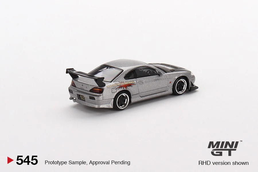 MINI GT 1/64 Nissan Siliva Top Secret (S15) Silver MGT00545-R - Image 3