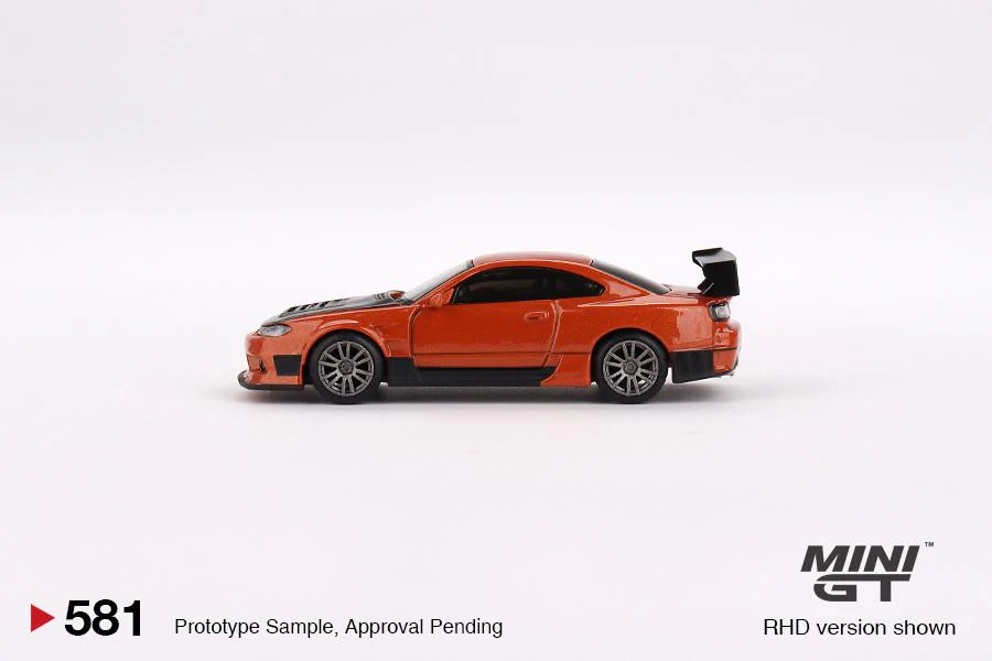 MINI GT 1/64 Nissan Silvia S15 D-MAX Metallic Orange MGT00581-R - Image 2