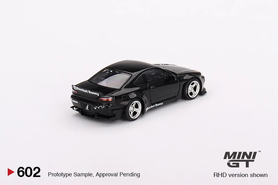 MINI GT 1/64 Nissan Silvia (S15) Rocket Bunny Black Pearl RHD MGT00602-R - Image 2