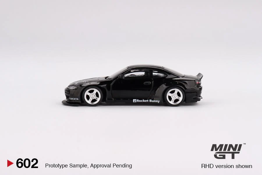 MINI GT 1/64 Nissan Silvia (S15) Rocket Bunny Black Pearl RHD MGT00602-R - Image 3