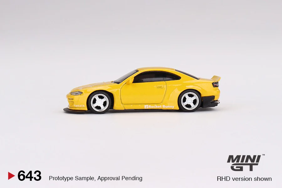 MINI GT 1/64 Nissan Silvia S15 Rocket Bunny Bronze Yellow RHD MGT00643-R - Image 2