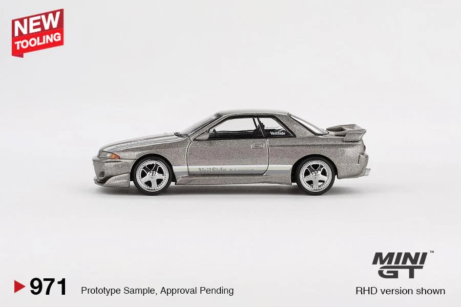 MINI GT 1/64 Nissan Skyline GT-R (R32) Veilside Combat C-I Veilside Combat Grey MGT00971-R (PAPER BOX) - Image 4