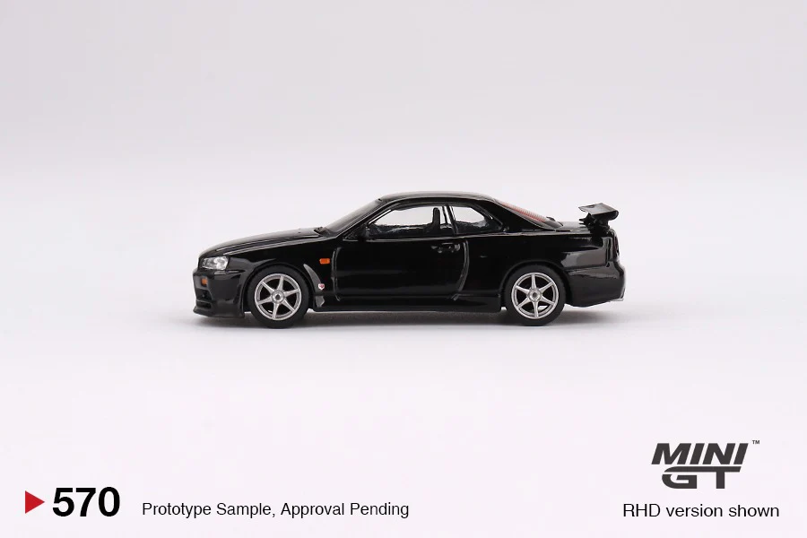 MINI GT 1/64 Nissan Skyline GT-R (R34) V-Spec Black Pearl RHD MGT00570-R - Image 3