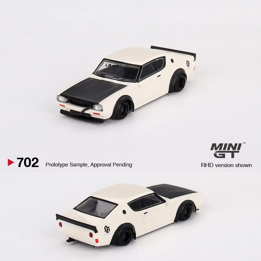 MINI GT 1/64 Nissan Skyline Kenmeri Liberty Walk White MGT00702-L
