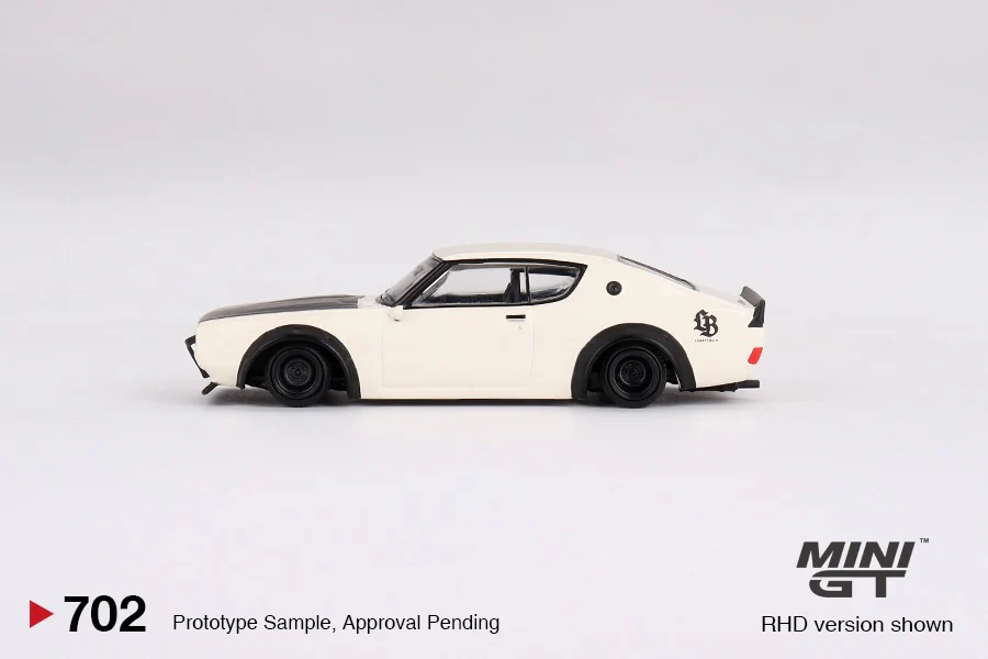 MINI GT 1/64 Nissan Skyline Kenmeri Liberty Walk White MGT00702-L - Image 2