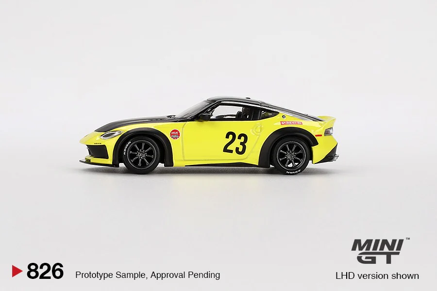 MINI GT 1/64 Nissan Z LB★NATION WORKS Ikazuchi Yellow LHD MGT00826-L - Image 2