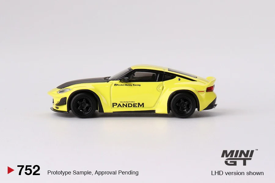 MINI GT 1/64 Nissan Z Pandem Ikazuchi Yellow LHD MGT00752-L - Image 2