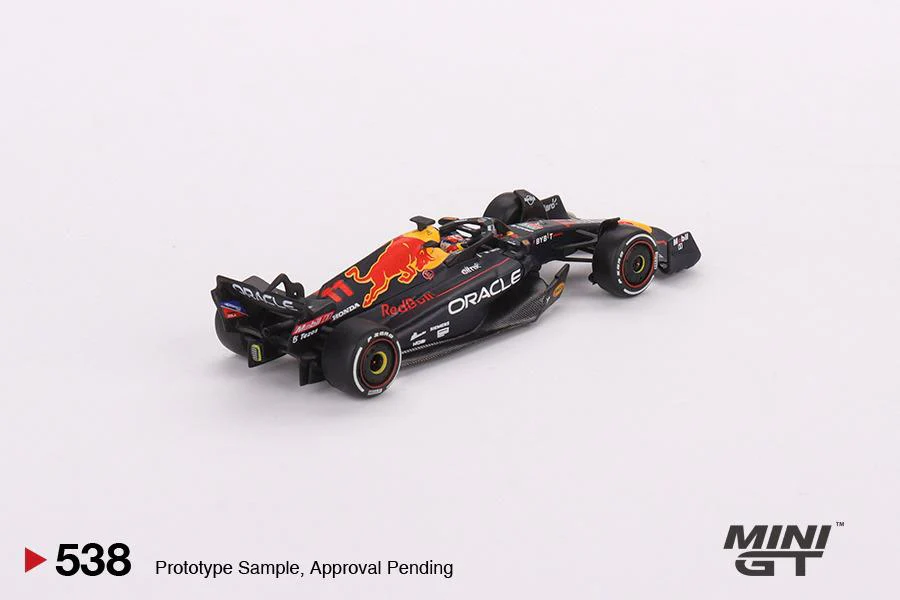 MINI GT 1/64 Oracle Red Bull Racing RB18 #11 Sergio Perez 2022 Abu Dhabi Grand 3rd Place MGT00538-L - Image 2