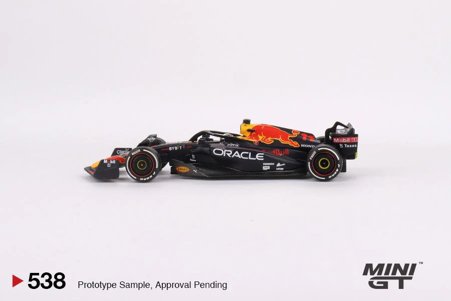 MINI GT 1/64 Oracle Red Bull Racing RB18 #11 Sergio Perez 2022 Abu Dhabi Grand 3rd Place MGT00538-L - Image 3