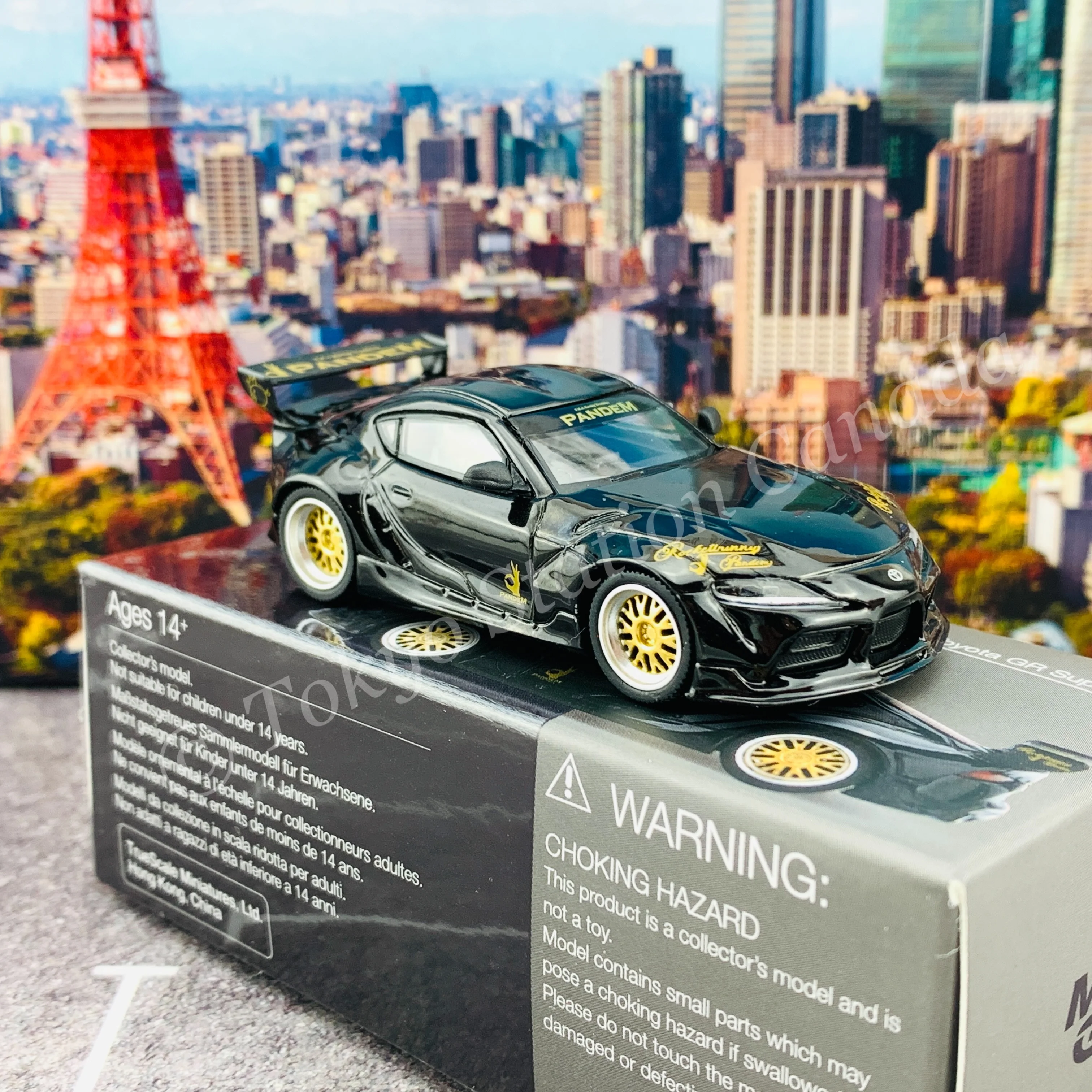 MINI GT 1/64 Pandem Toyota GR Supra V1.0  Black RHD MGT00219-R - Image 4