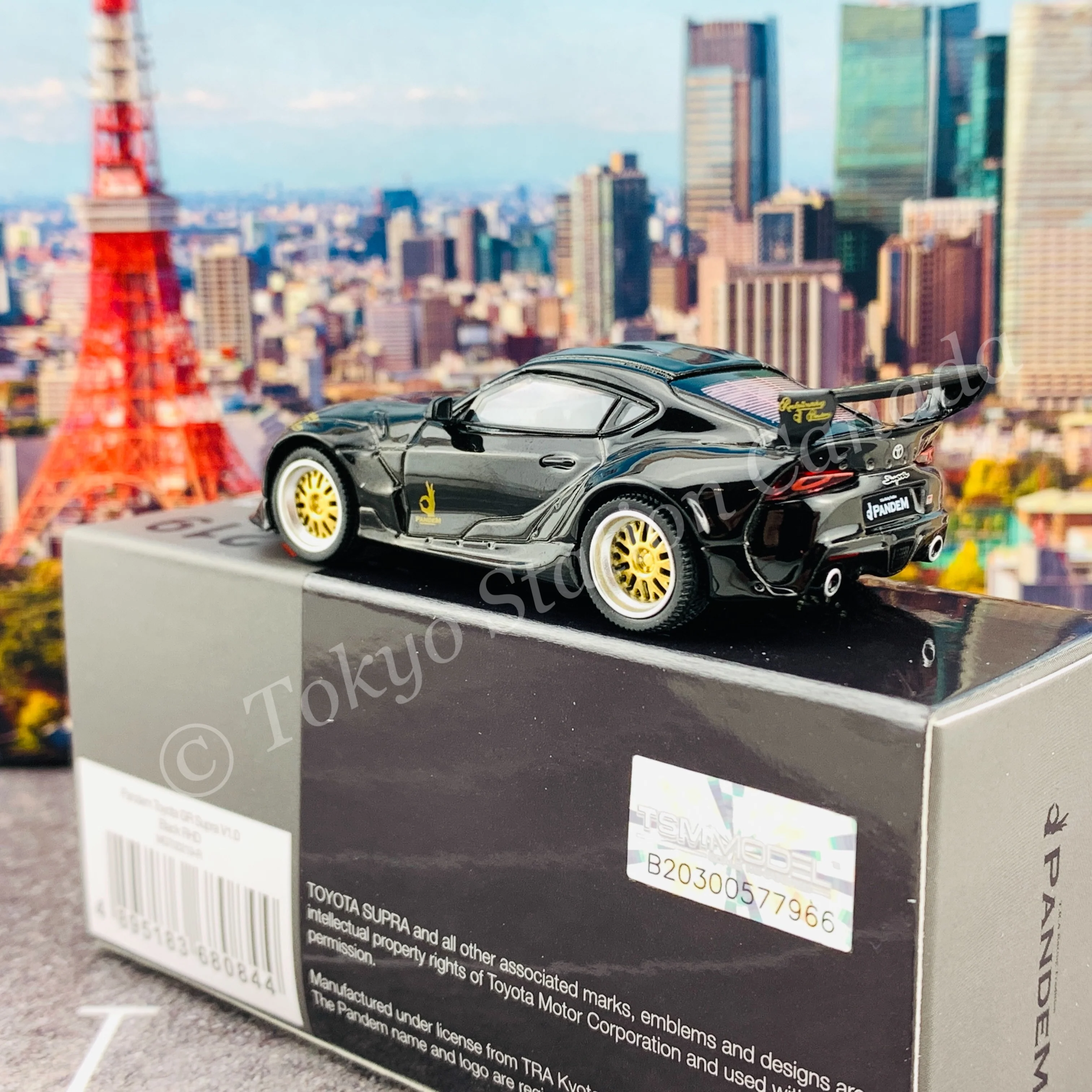 MINI GT 1/64 Pandem Toyota GR Supra V1.0  Black RHD MGT00219-R - Image 5