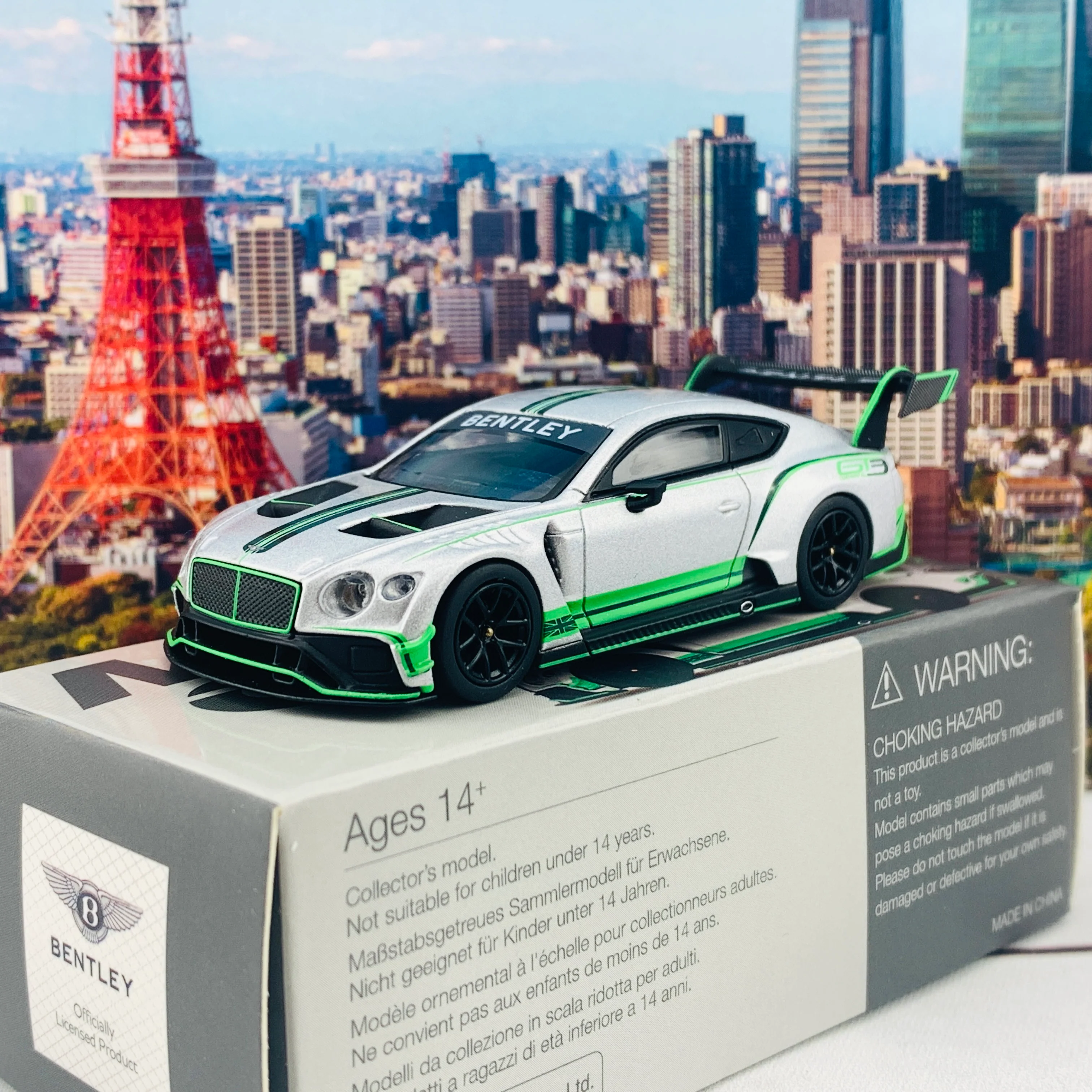 MINI GT 1/64 Bentley Continental GT3 2018 Presentation RHD MGT00176-R - Image 2