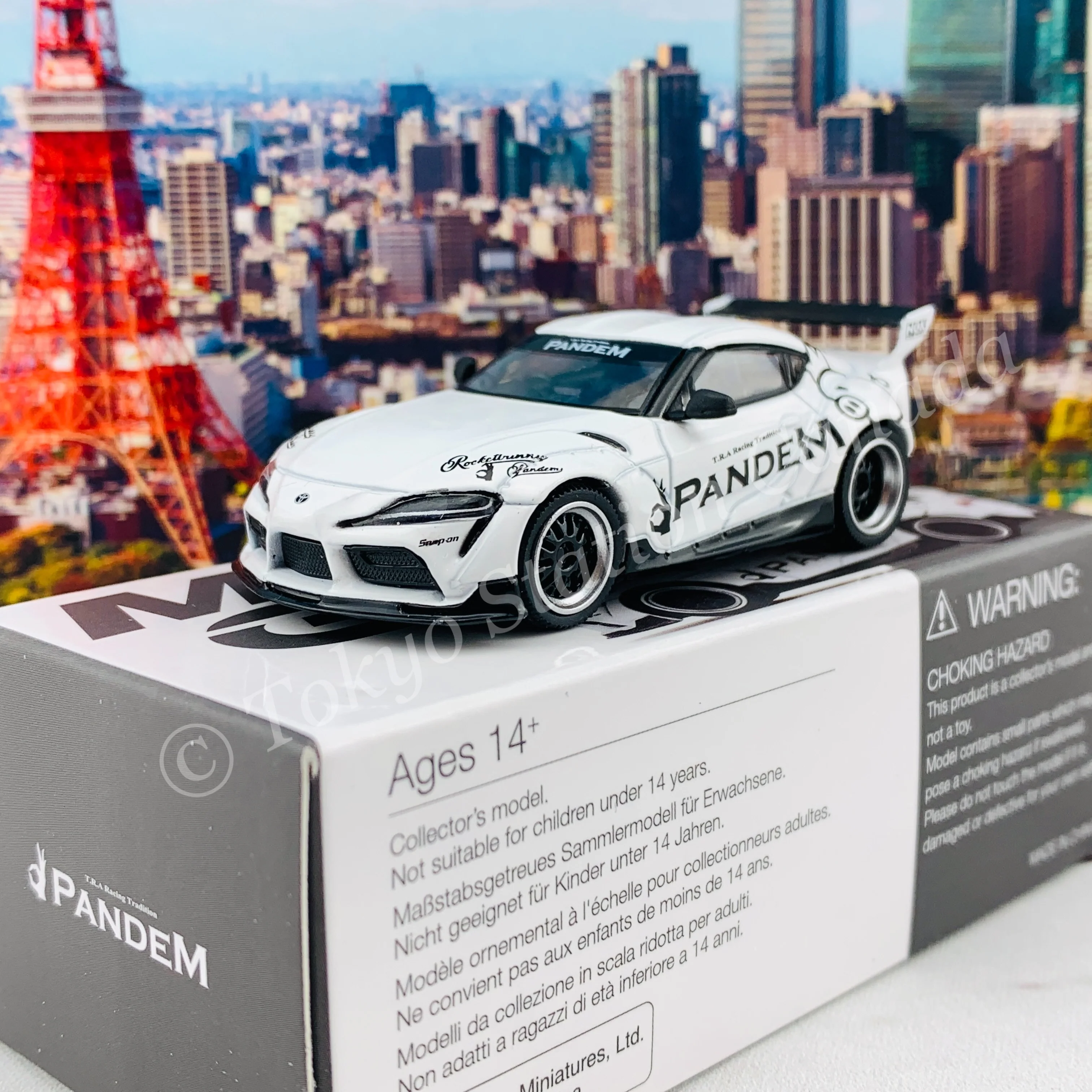 MINI GT 1/64 Pandem Toyota GR Supra V1.0 White RHD MGT00180-R - Image 2