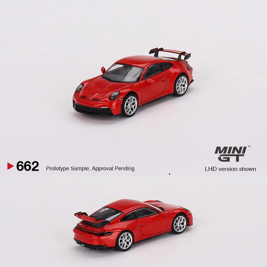 MINI GT 1/64 Porsche 911 (992) GT3 Guards Red MGT00662-L
