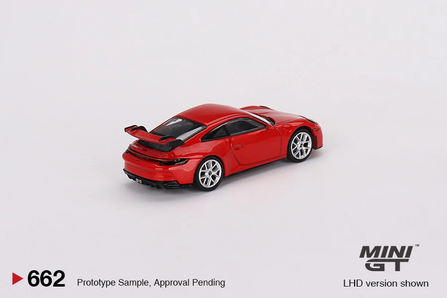 MINI GT 1/64 Porsche 911 (992) GT3 Guards Red MGT00662-L - Image 3