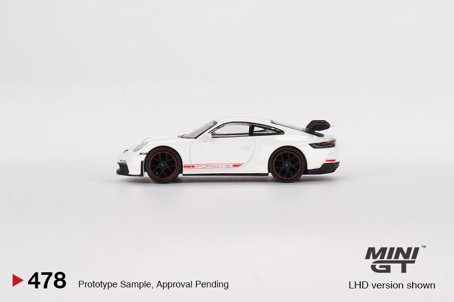 MINI GT 1/64 Porsche 911 (992) GT3 White LHD MGT00478-L - Image 2