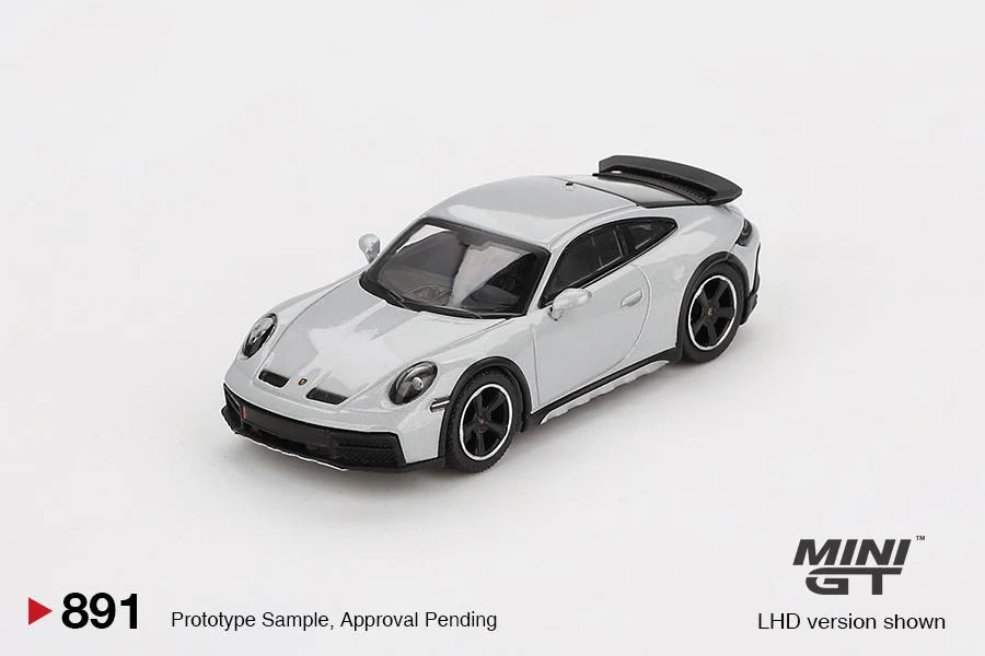 MINI GT 1/64 Porsche 911 Dakar Ice Gray Metallic  MGT00891-BL - Image 4