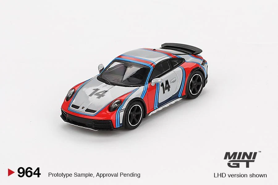 MINI GT 1/64 Porsche 911 Dakar Ice Grey Metallic "Rally 1974" MGT00964-L - Image 2