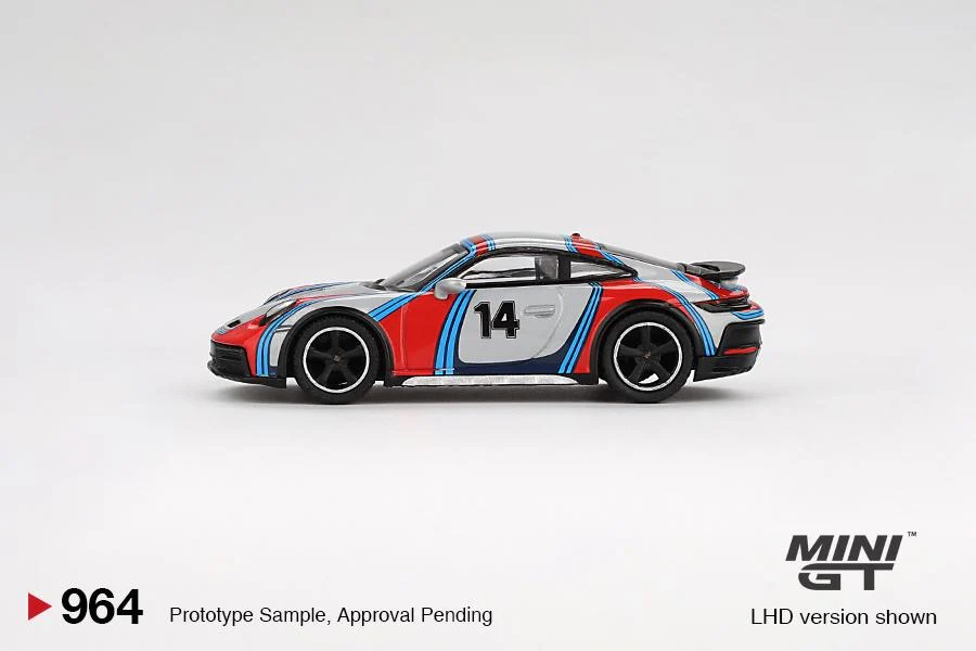 MINI GT 1/64 Porsche 911 Dakar Ice Grey Metallic "Rally 1974" MGT00964-L - Image 4