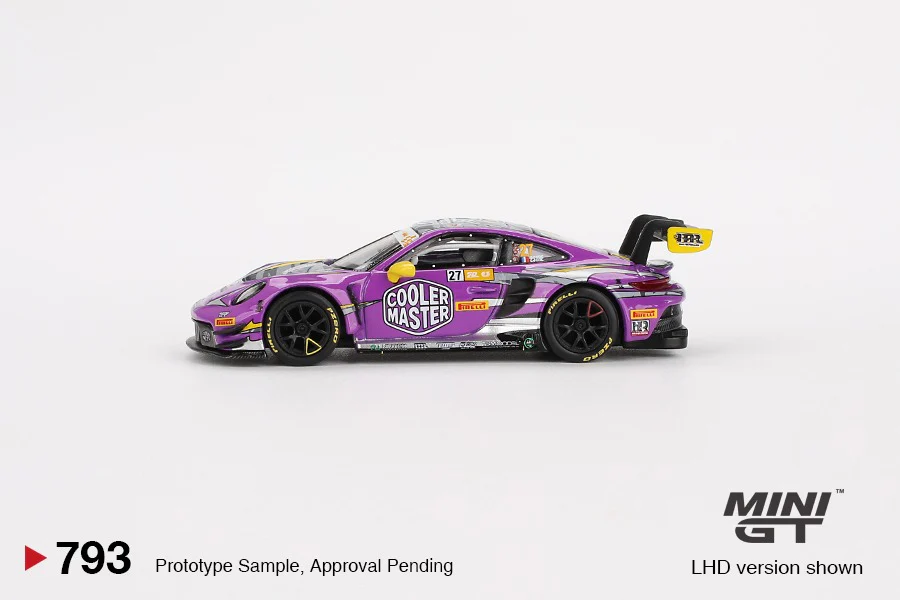 PREORDER MINI GT 1/64 Porsche 911 GT3 R #27 HubAuto Racing 2023 FIA GT World Cup 70th Macau Grand Prix MGT00793-L (Approx. Release Date : Q4 2024 subject to manufacturer's final decision) - Image 2