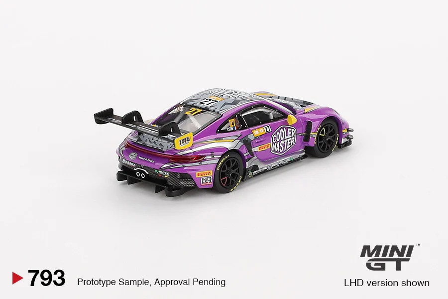 PREORDER MINI GT 1/64 Porsche 911 GT3 R #27 HubAuto Racing 2023 FIA GT World Cup 70th Macau Grand Prix MGT00793-L (Approx. Release Date : Q4 2024 subject to manufacturer's final decision) - Image 3