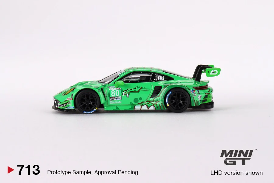 MINI GT 1/64 Porsche 911 GT3 R #80 GTD AO Racing 2023  IMSA  Sebring 12 Hrs MGT00713-L - Image 2