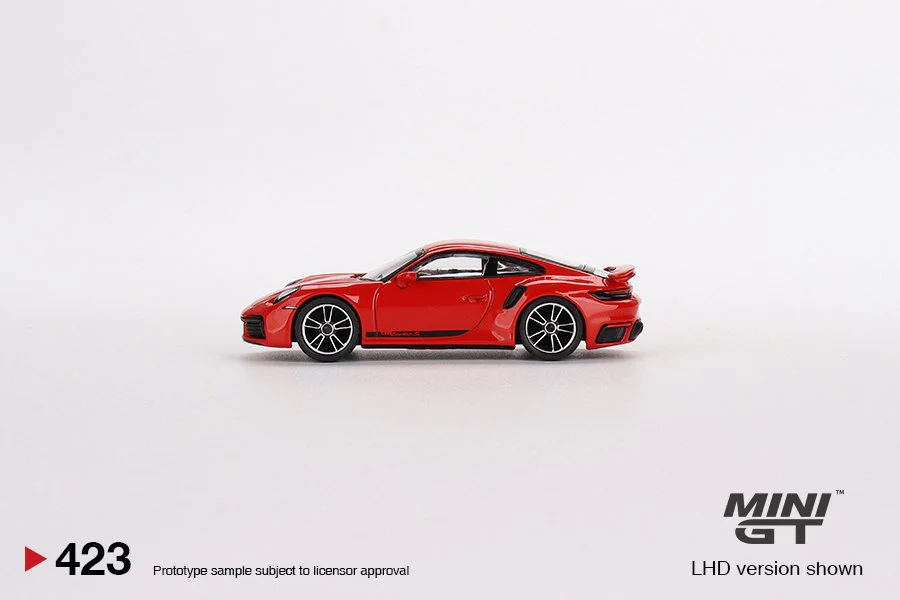 MINI GT 1/64 Porsche 911 Turbo S Guards Red LHD MGT00423-L - Image 3