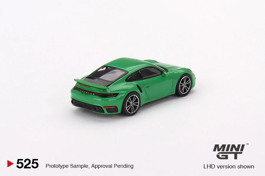 MINI GT 1/64 Porsche 911 Turbo S Python Green LHD MGT00525-L - Image 2