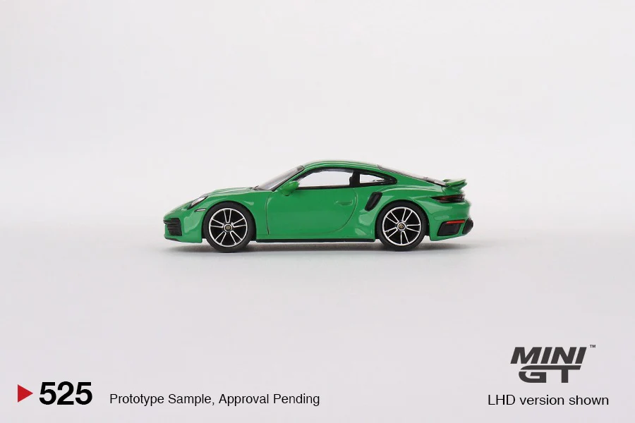 MINI GT 1/64 Porsche 911 Turbo S Python Green LHD MGT00525-L - Image 3