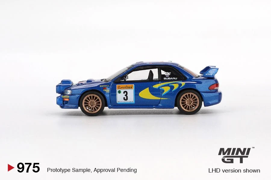 MINI GT 1/64 Subaru Impreza WRC98 1998 Rally Monte-Carlo 3rd Place #3 MGT00975 - Image 4