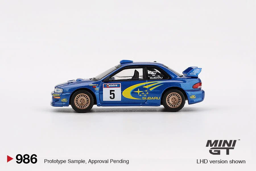 MINI GT 1/64 Subaru Impreza WRC99 – #5 Richard Burns / Robert Reid – Winner, 1999 Rally Australia – Australia Exclusive MGT00986-BL - Image 3