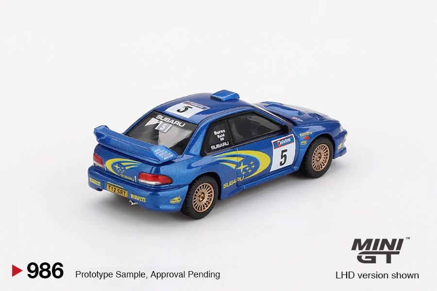 MINI GT 1/64 Subaru Impreza WRC99 – #5 Richard Burns / Robert Reid – Winner, 1999 Rally Australia – Australia Exclusive MGT00986-BL - Image 4