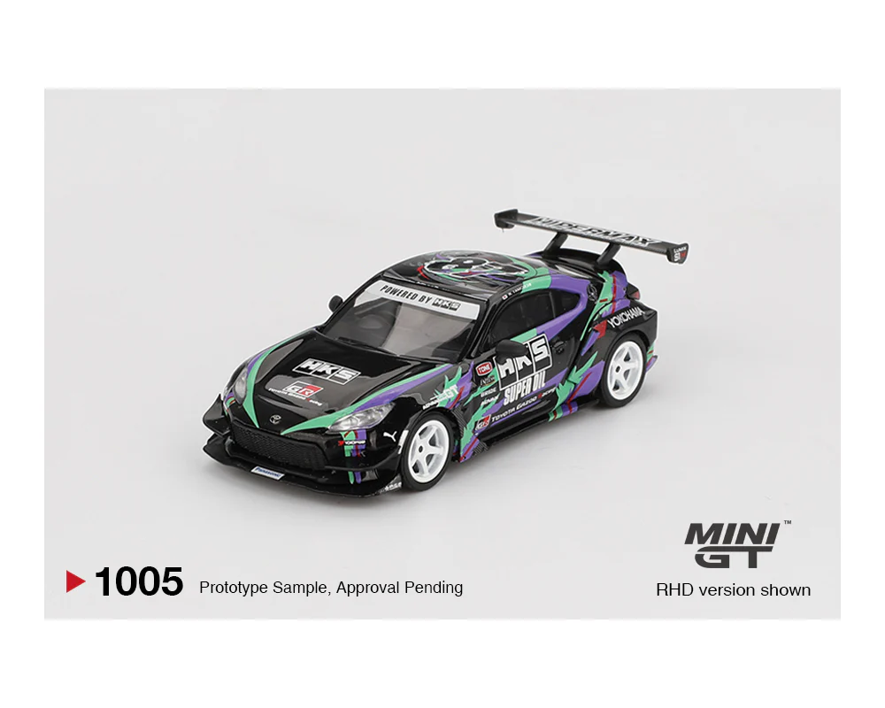 PREORDER MINI GT 1/64 Toyota GR86 HKS TYPE R 2022 Tokyo Auto Salon – Black MGT01005-BL (Approx. Release Date : Q3 2025 subject to manufacturer's final decision) - Image 2