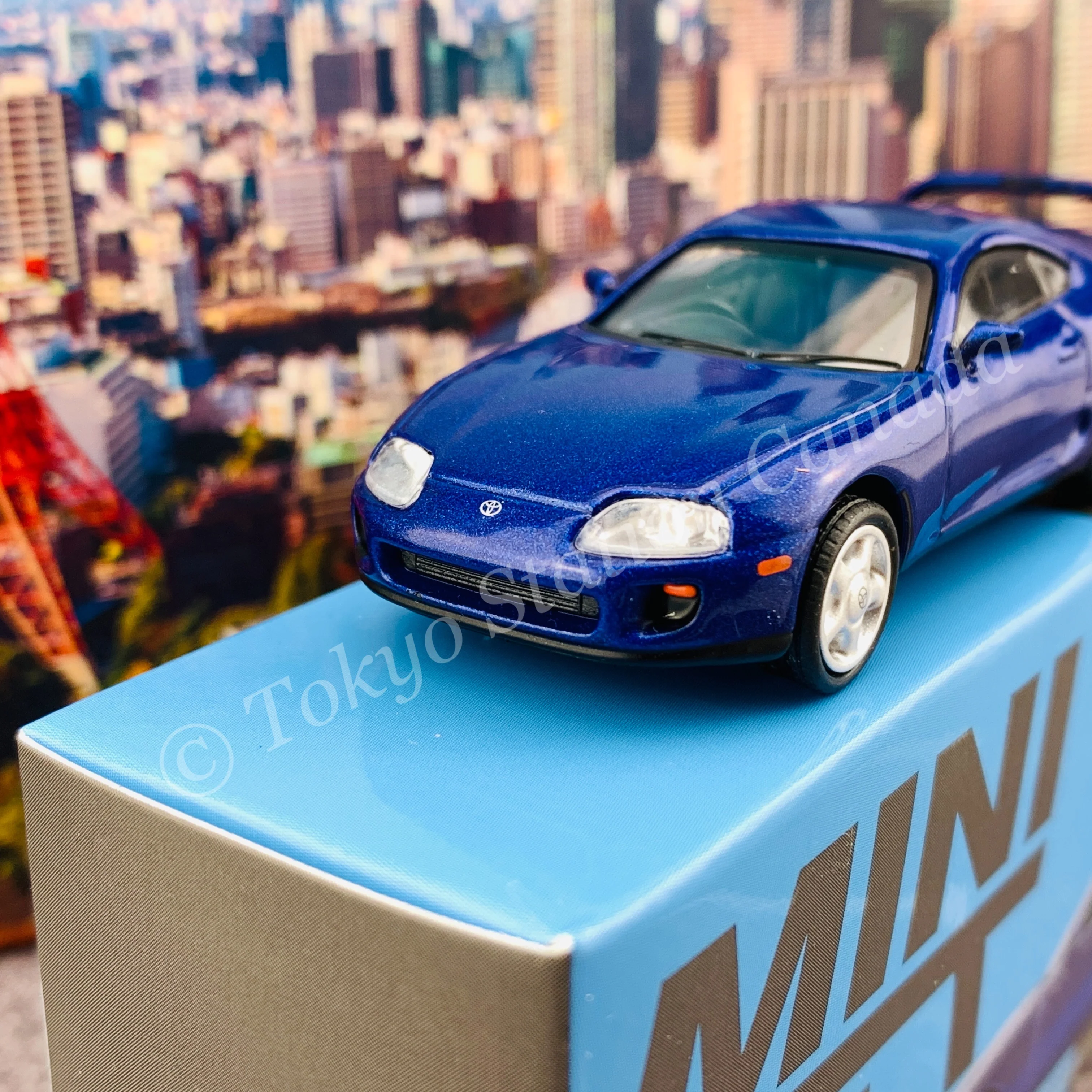 MINI GT 1/64 Toyota Supra  Blue Pearl Metallic RHD MGT00211-R - Image 3