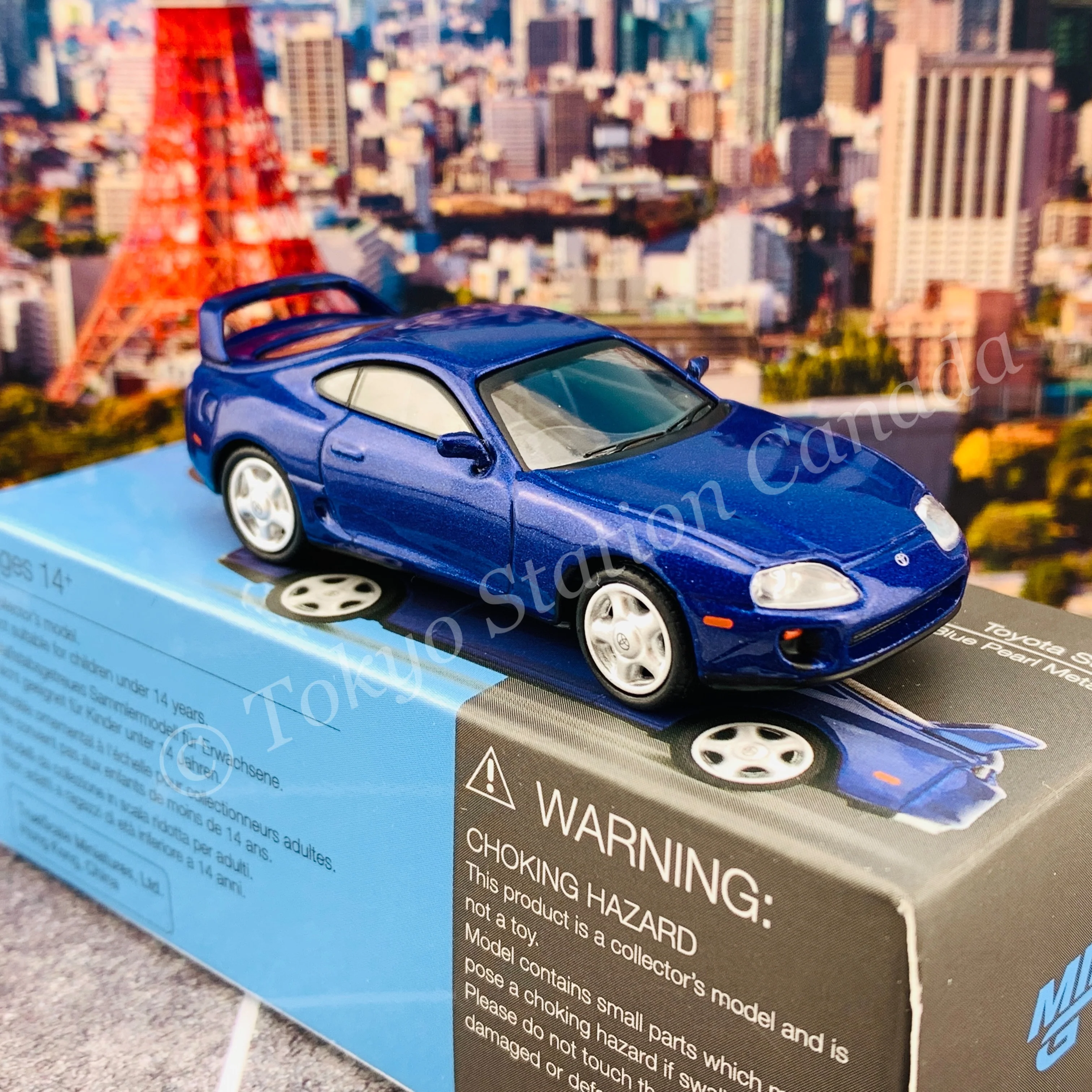 MINI GT 1/64 Toyota Supra  Blue Pearl Metallic RHD MGT00211-R - Image 4